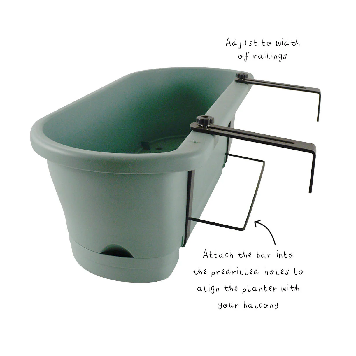Adjustable Balcony Planter - Image 3