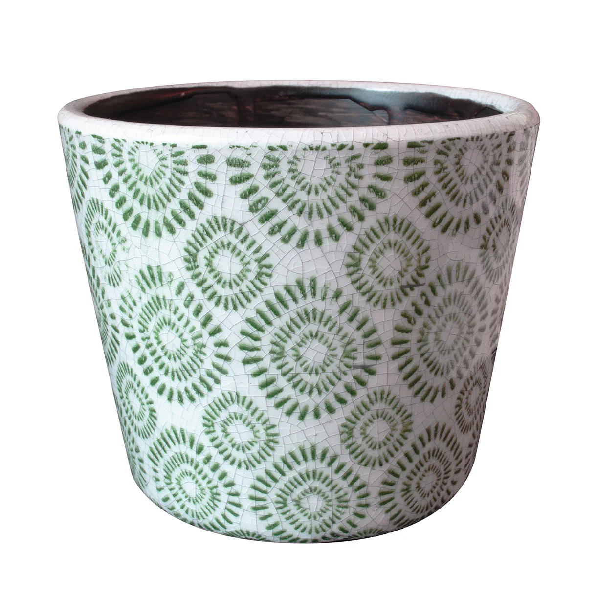 Aged Jardin Green Plant Pots - Image 5