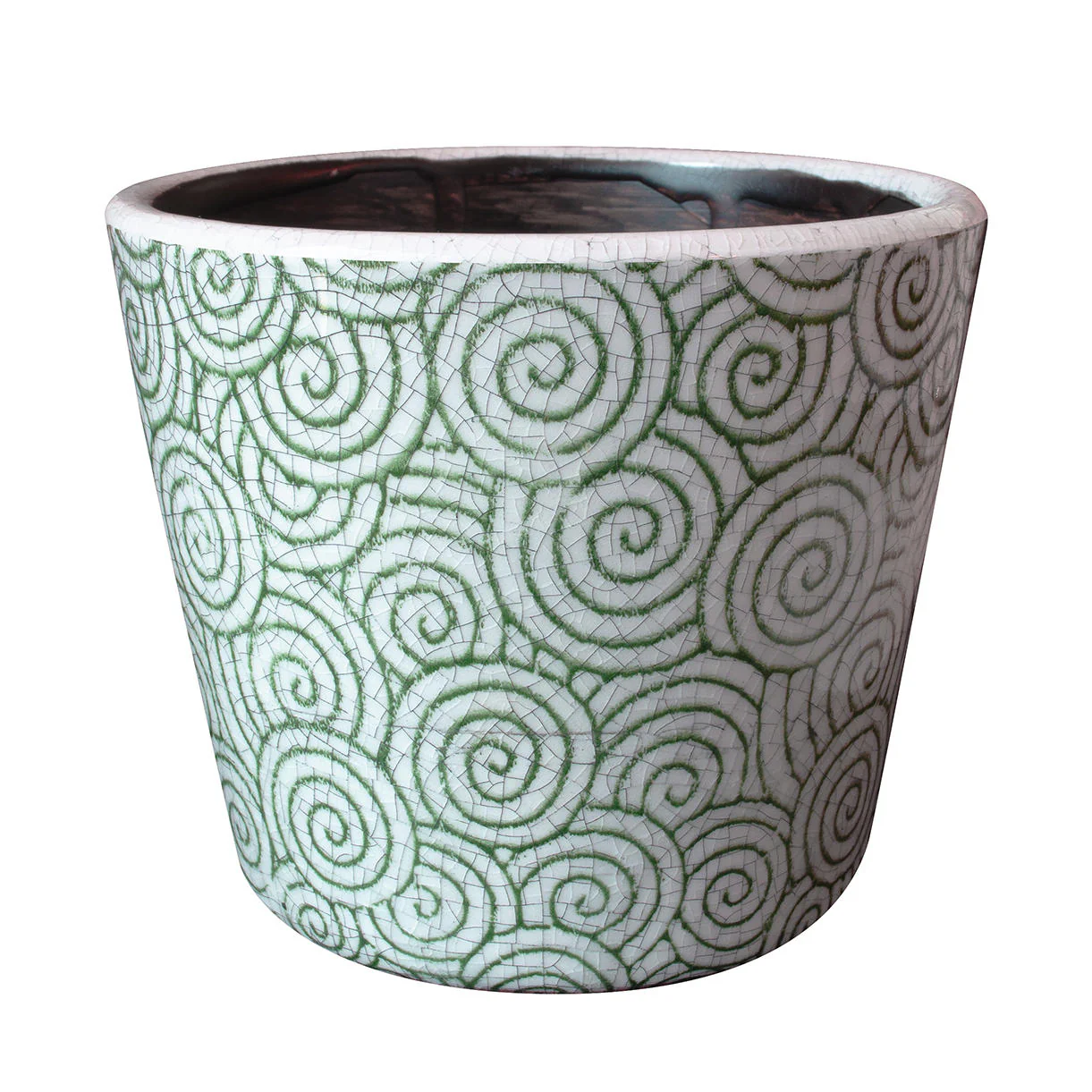 Aged Jardin Green Plant Pots - Image 6