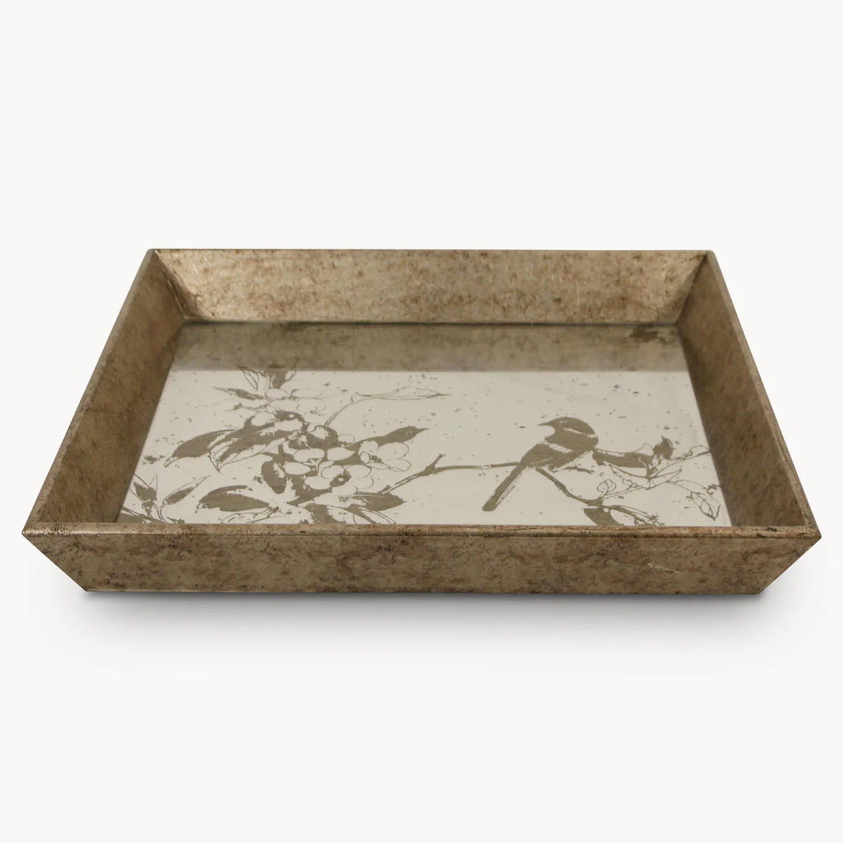 Aged Mirrored Square Tray - Image 6