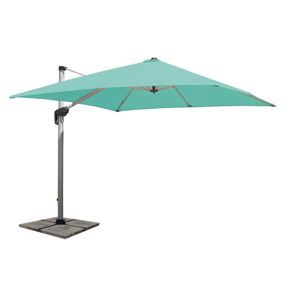 Aluminium Framed Cantilever Square Parasols and Base - Image 10