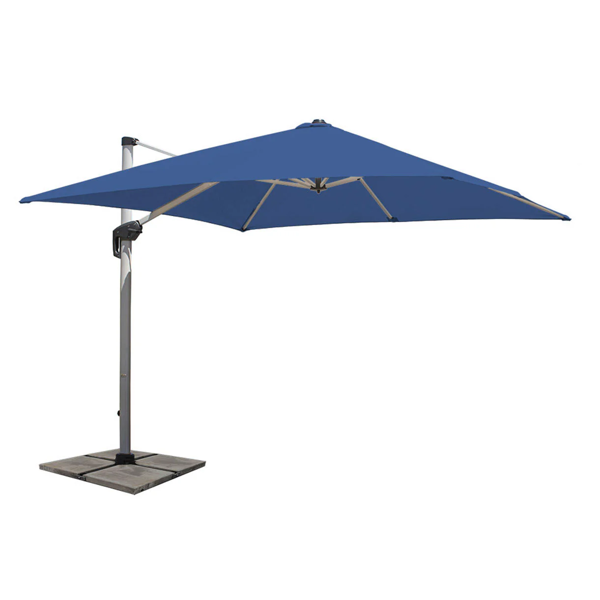 Aluminium Framed Cantilever Square Parasols and Base - Image 12