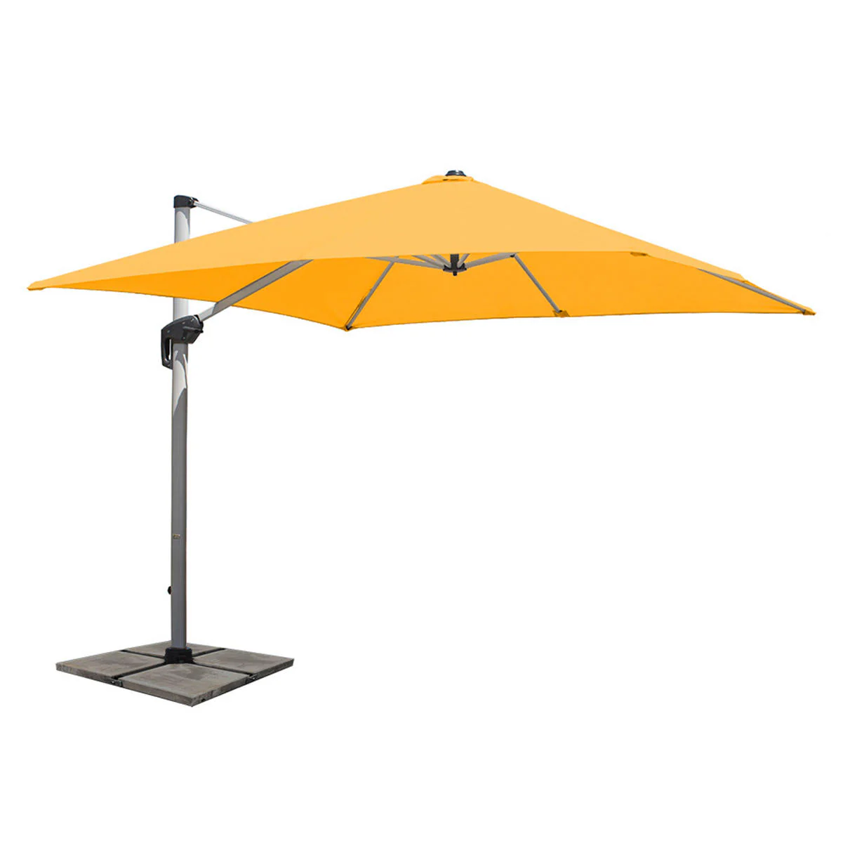 Aluminium Framed Cantilever Square Parasols and Base - Image 15