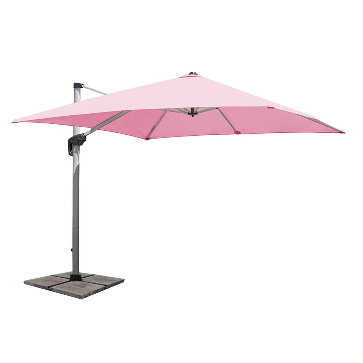 Aluminium Framed Cantilever Square Parasols and Base - Image 16