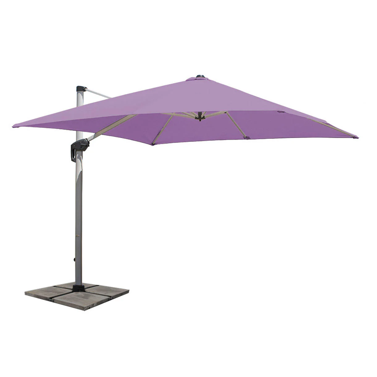 Aluminium Framed Cantilever Square Parasols and Base - Image 17