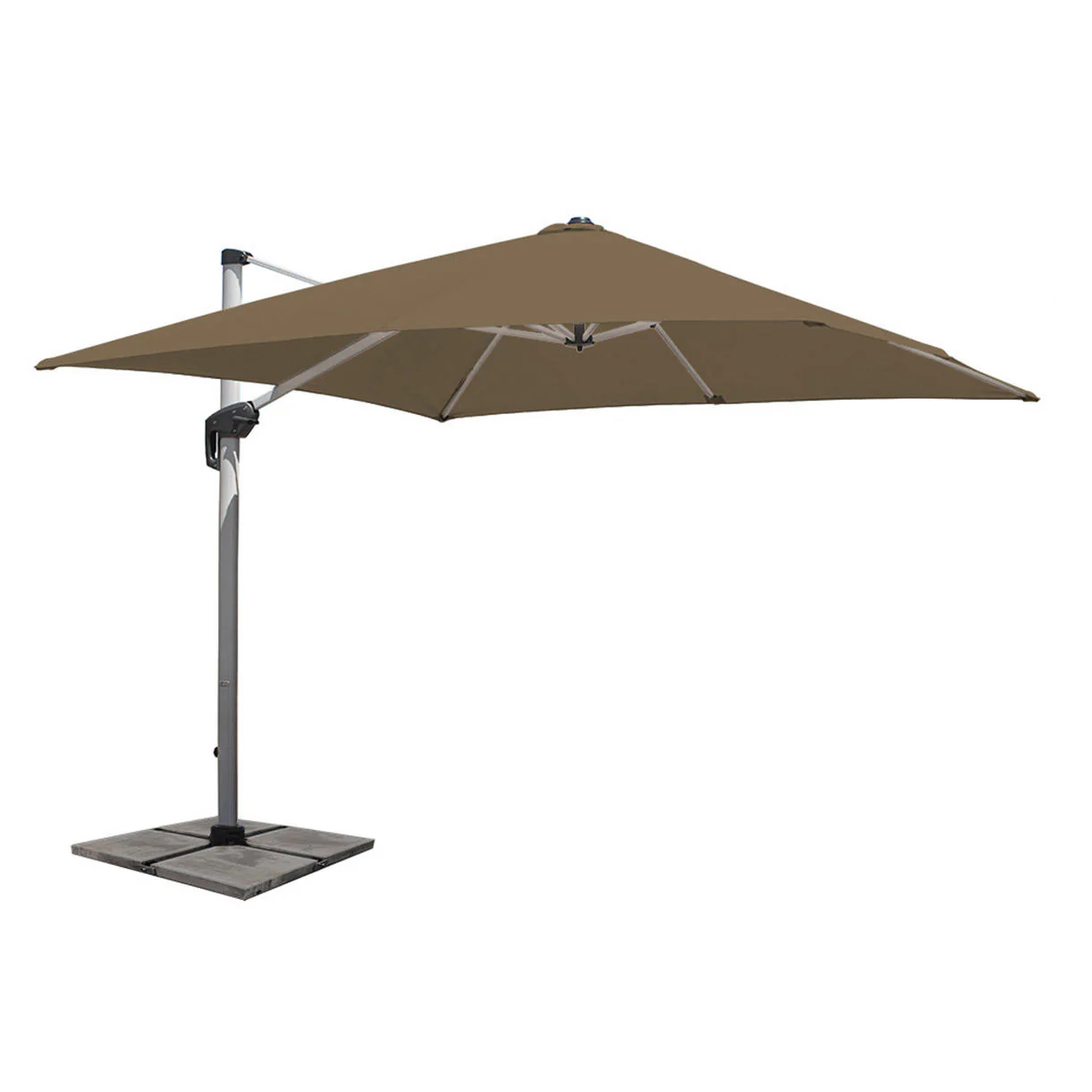 Aluminium Framed Cantilever Square Parasols and Base - Image 18
