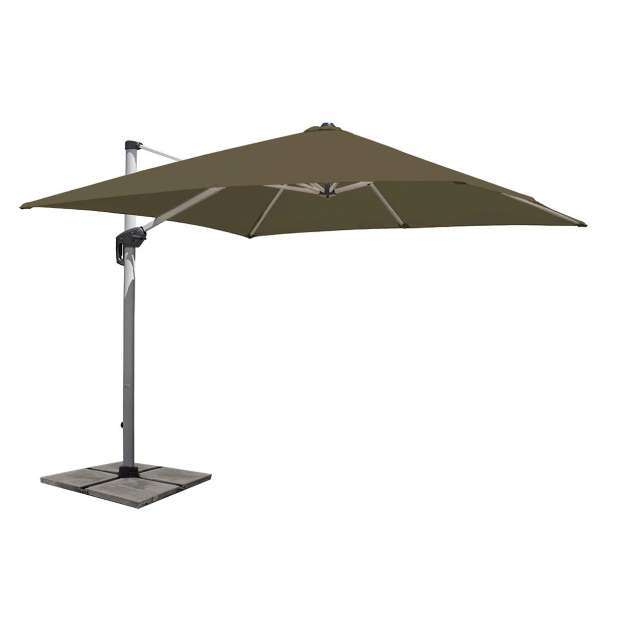 Aluminium Framed Cantilever Square Parasols and Base - Image 19