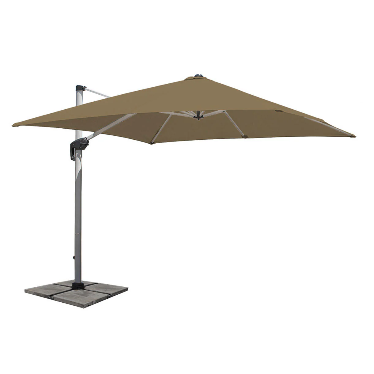 Aluminium Framed Cantilever Square Parasols and Base - Image 21