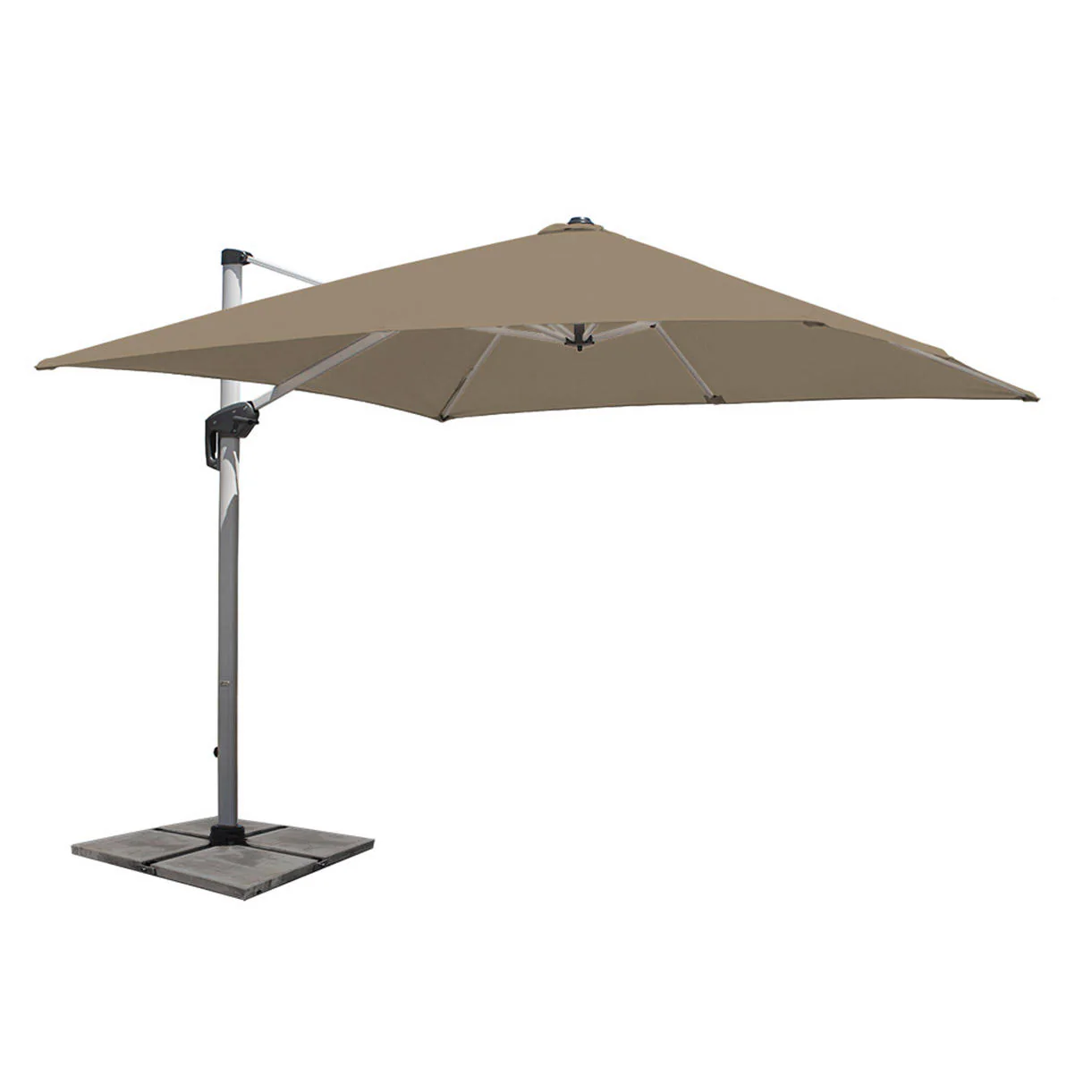 Aluminium Framed Cantilever Square Parasols and Base - Image 22