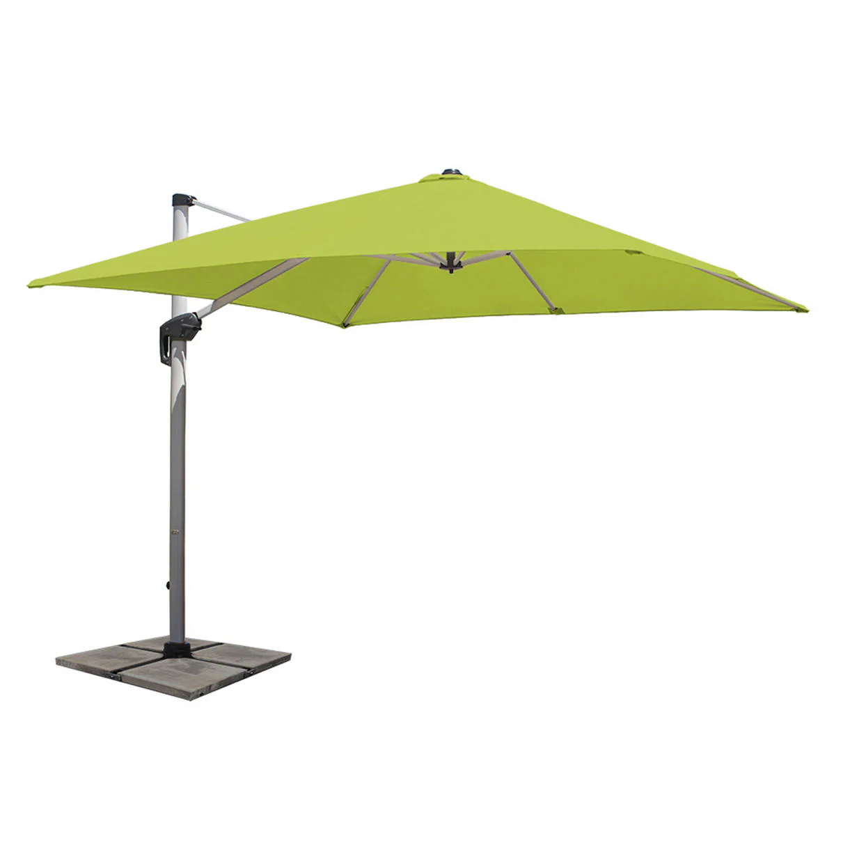 Aluminium Framed Cantilever Square Parasols and Base - Image 9
