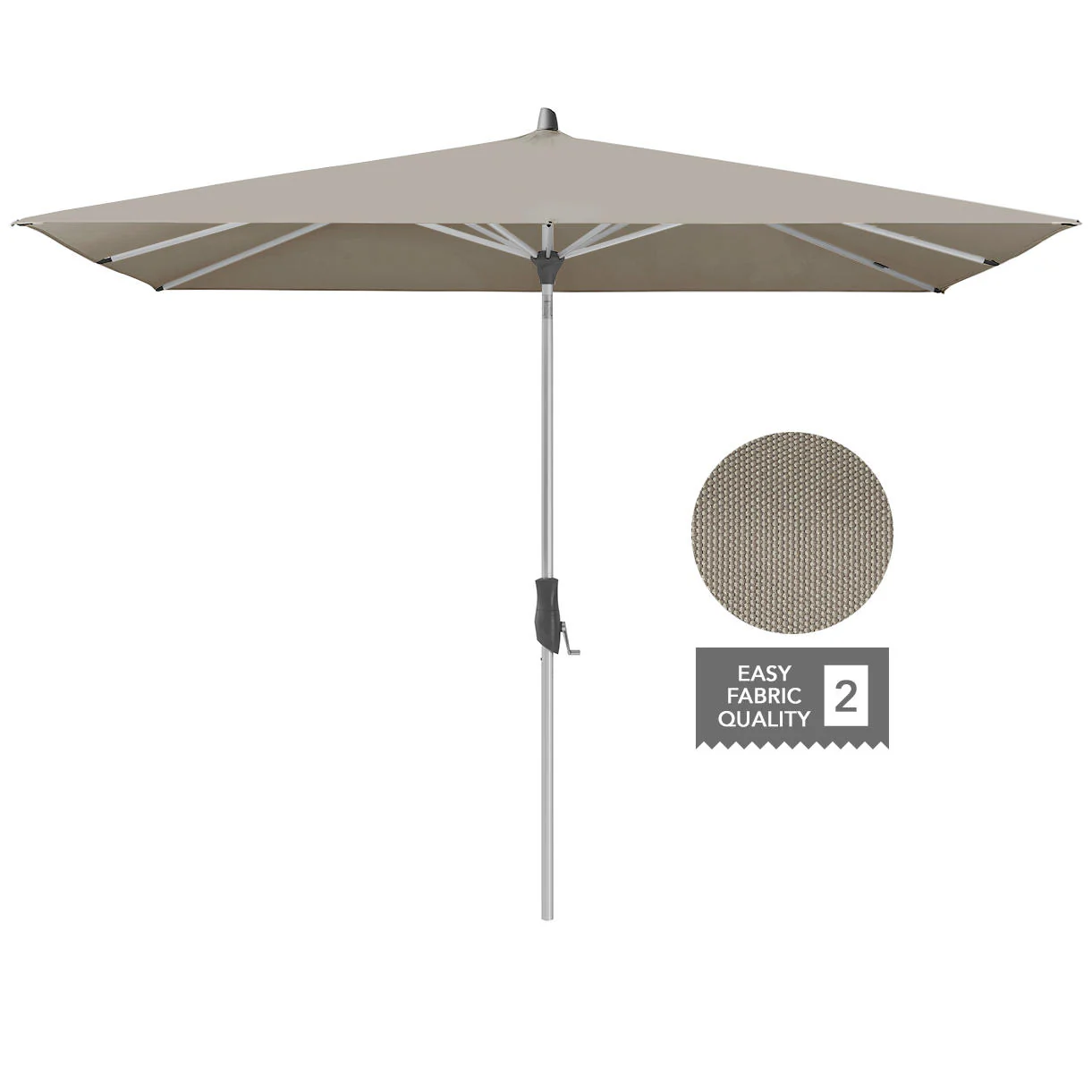AluTwist Rectangular Centre Pole Parasols - Image 18