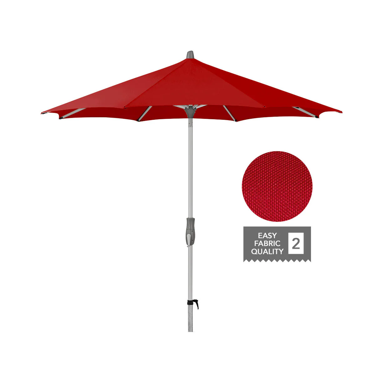 AluTwist Round Centre Pole Parasols - Image 14