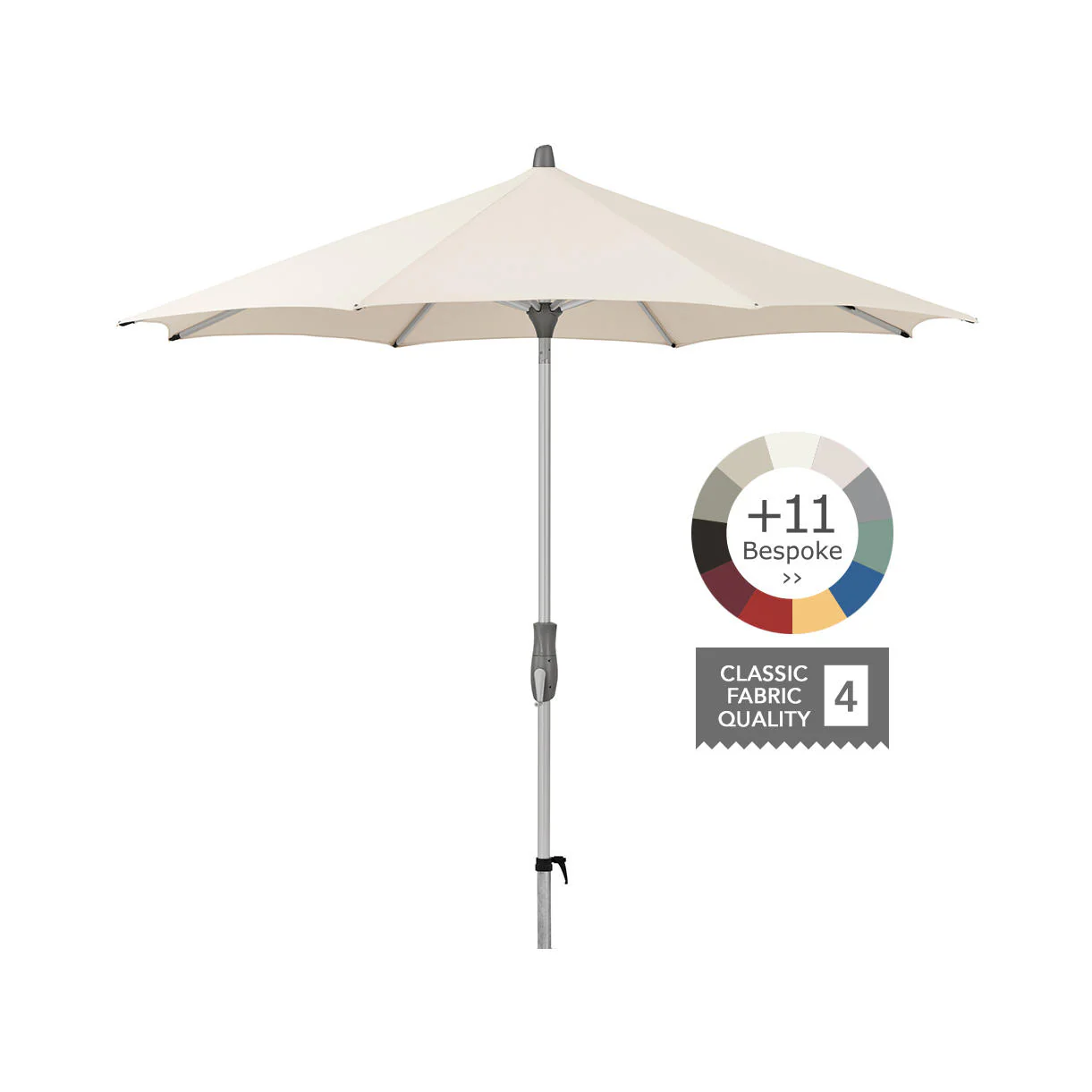 AluTwist Round Centre Pole Parasols - Image 6