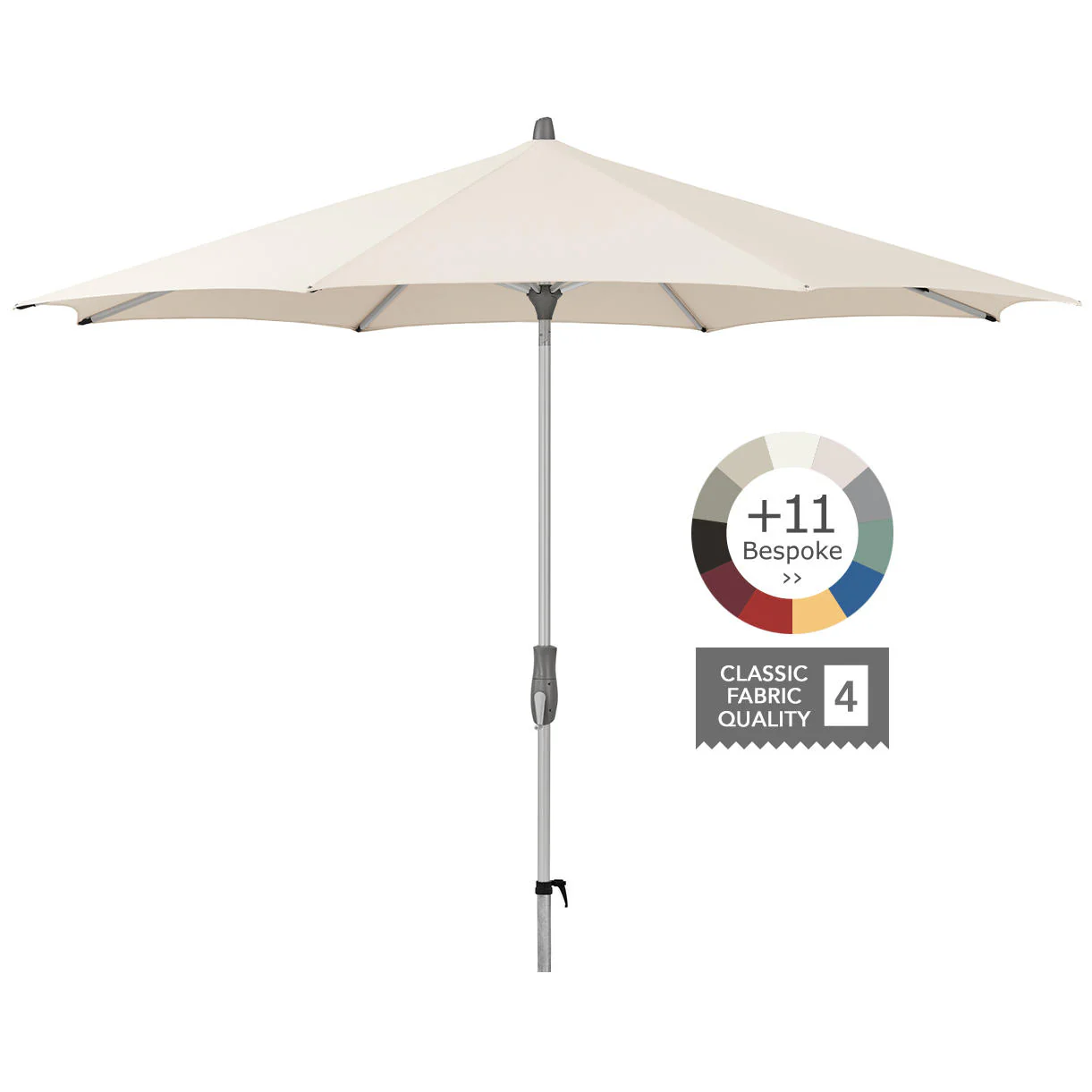 AluTwist Round Centre Pole Parasols - Image 8