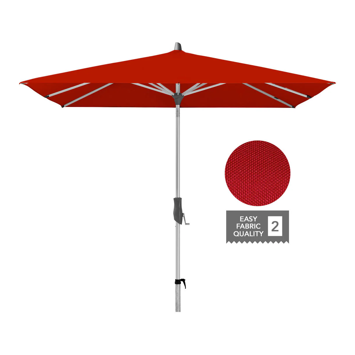 AluTwist Square Centre Pole Parasols - Image 11