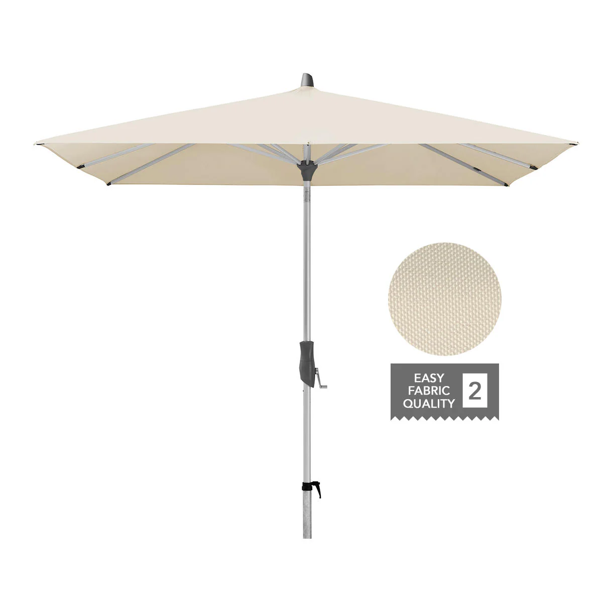 AluTwist Square Centre Pole Parasols - Image 9
