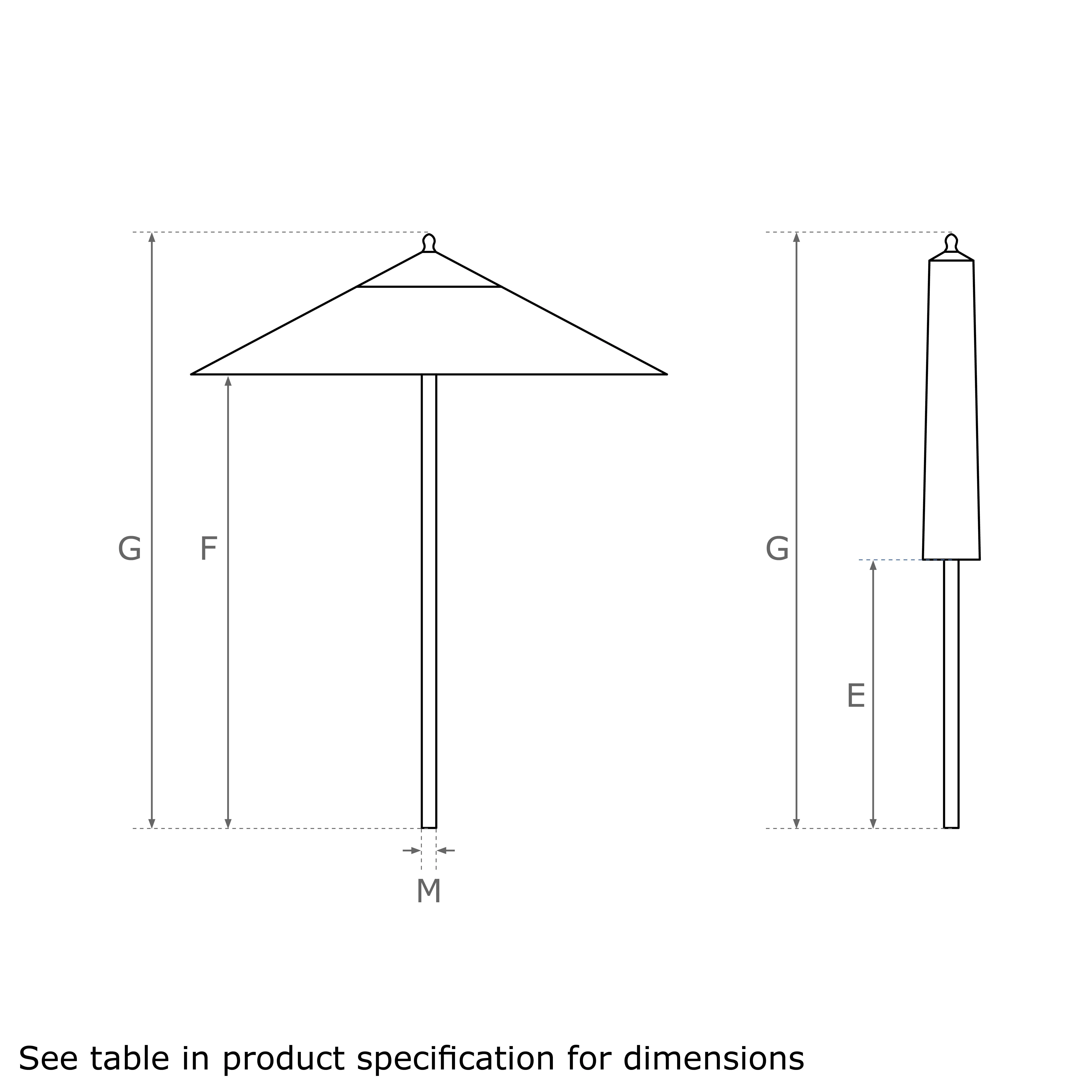 Aluzone 2.8m Square Parasols - Image 4