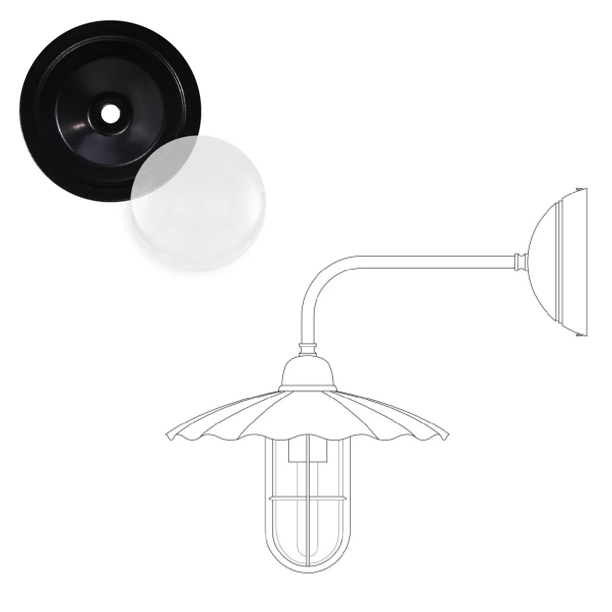 Ardle-A Outdoor Wall Light - Image 5