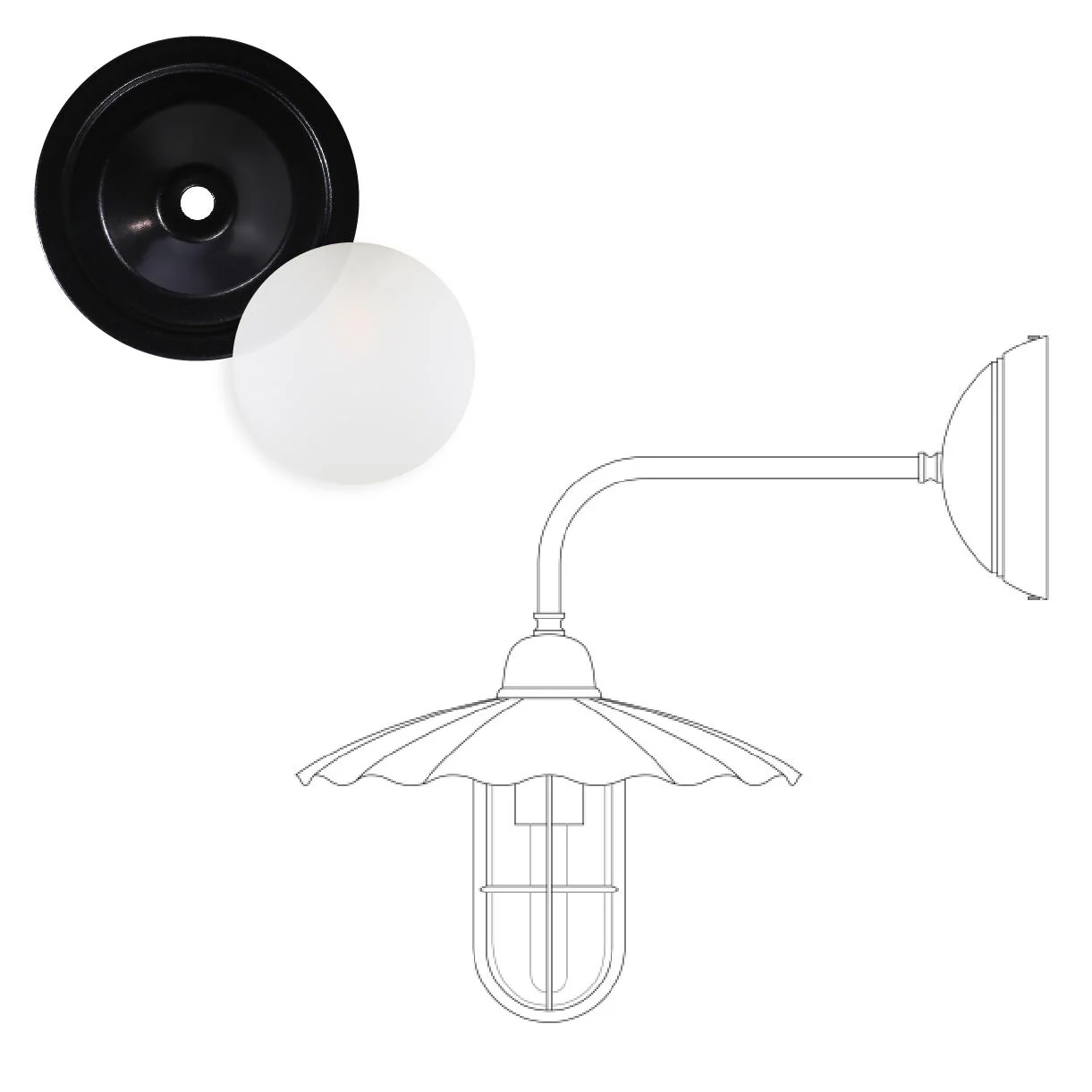 Ardle-A Outdoor Wall Light - Image 7