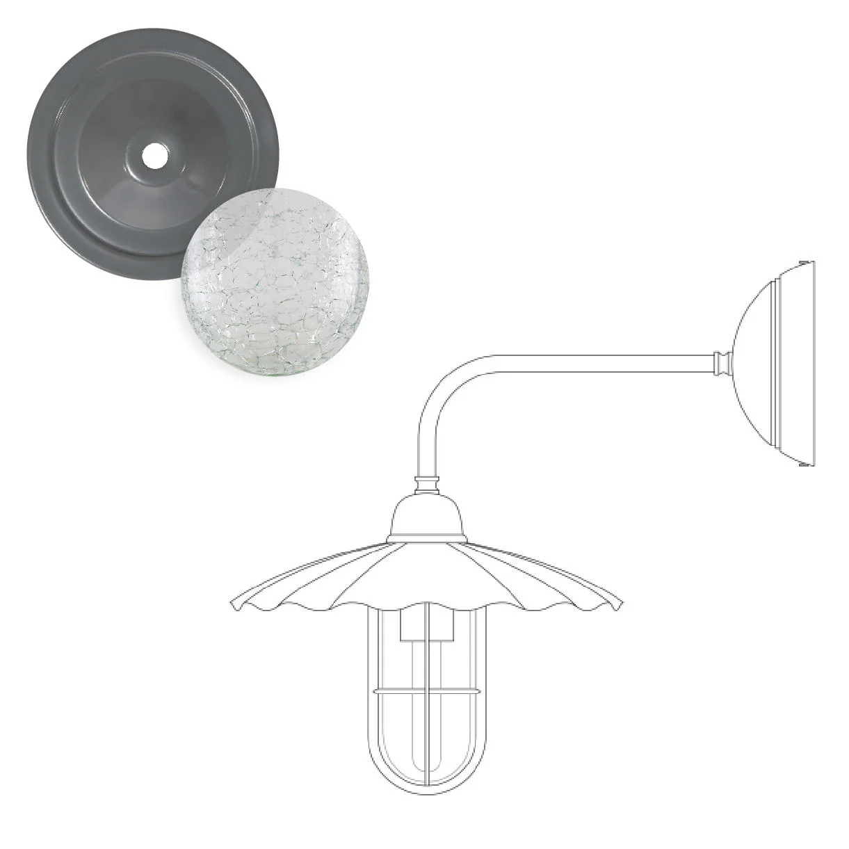 Ardle-A Outdoor Wall Light - Image 9