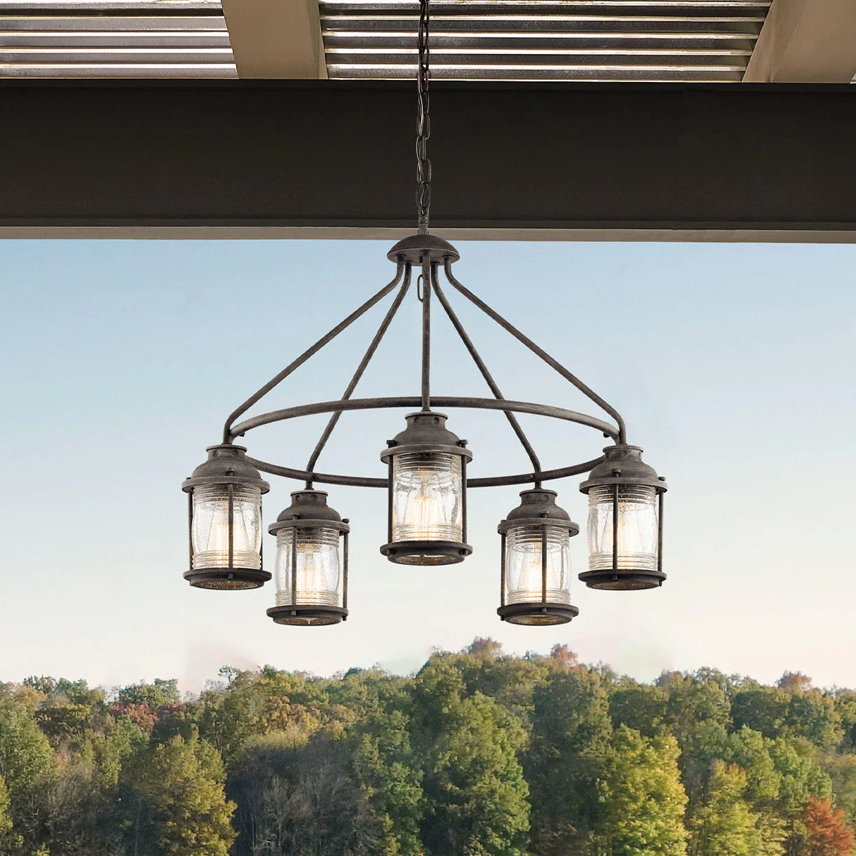 Ashland Bay Outdoor Chandelier
