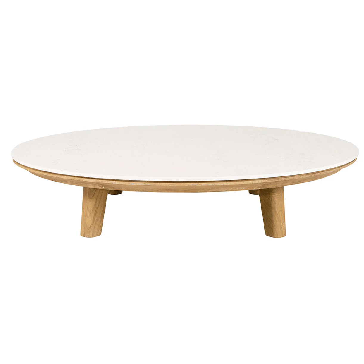 Aspect Round Teak Coffee Table - Image 4