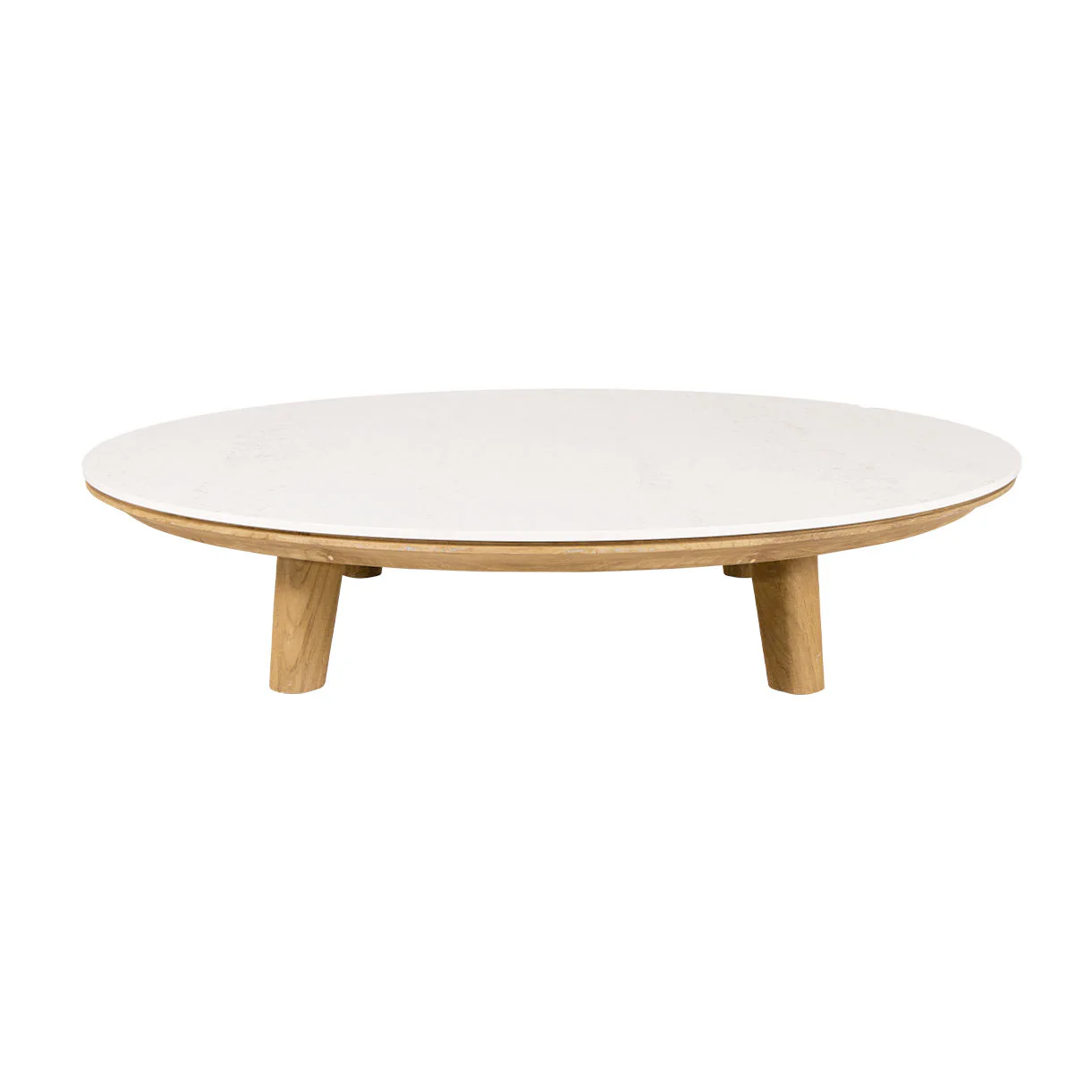Aspect Round Teak Coffee Table - Image 9