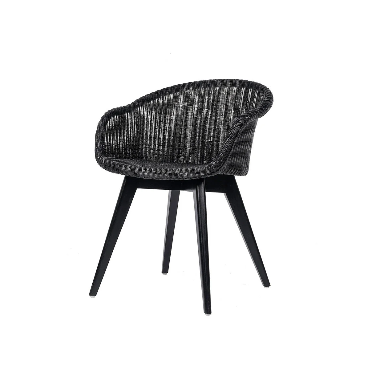 Avril Dining Chair with Black Wooden Legs - Image 2