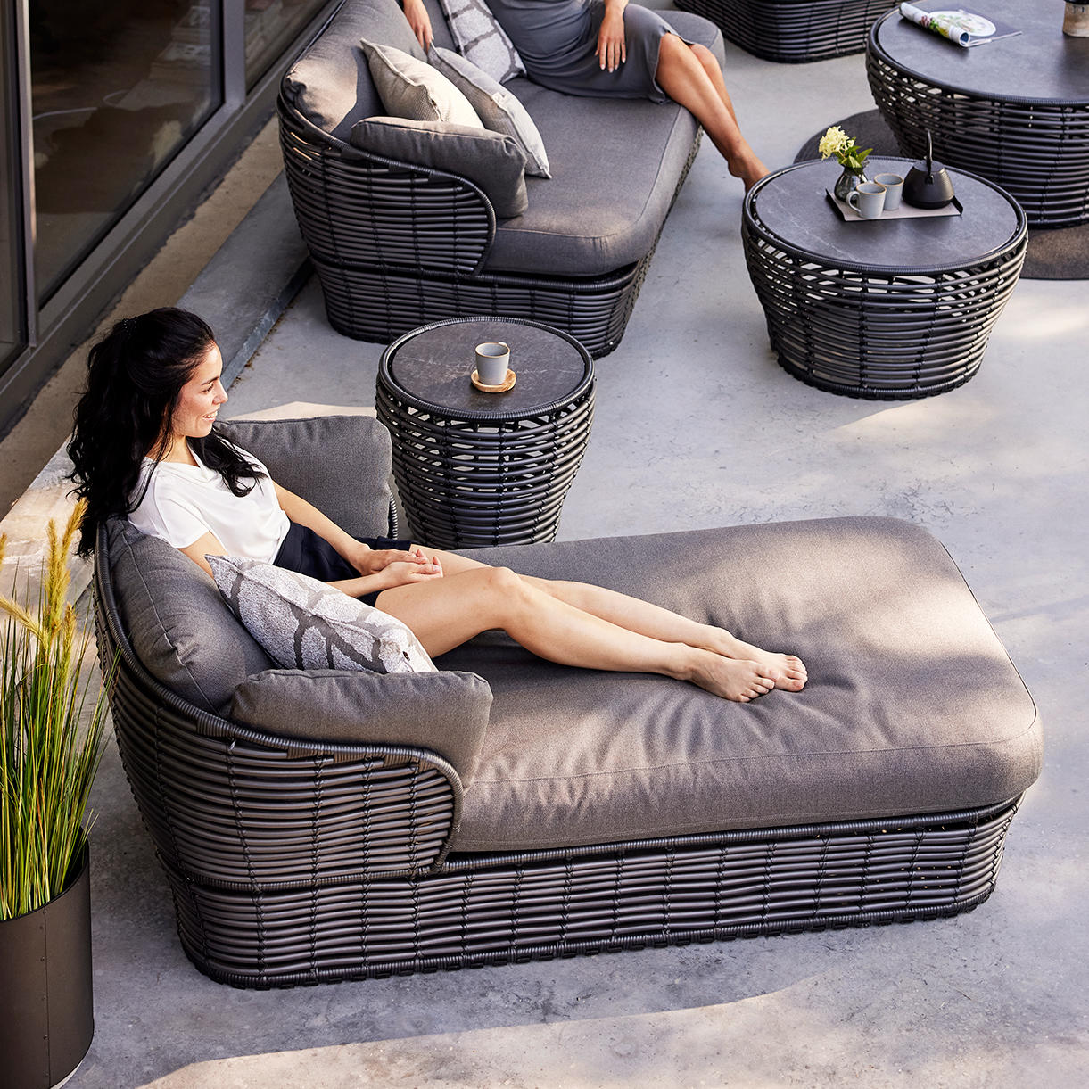 Basket Outdoor Daybeds with Cushion