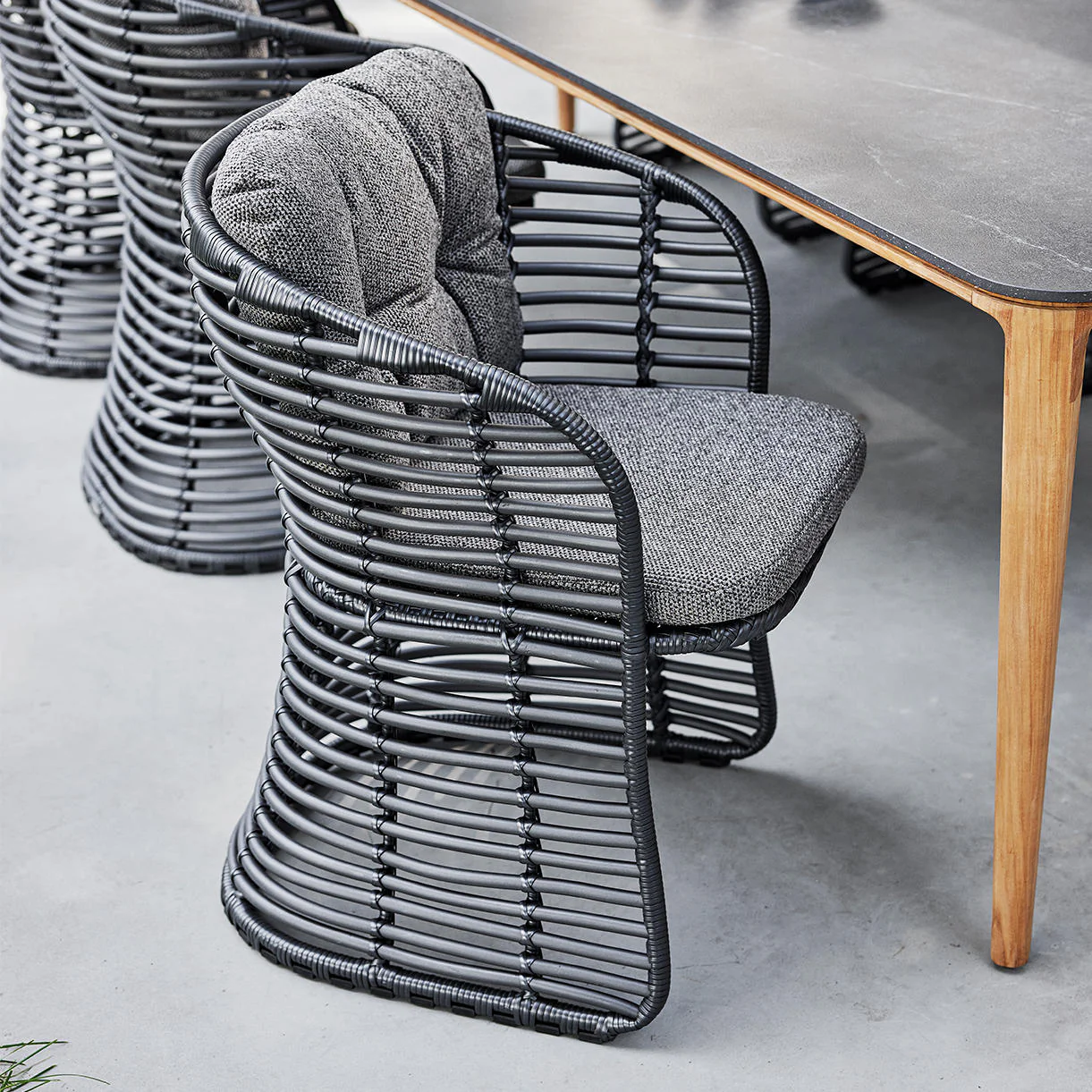 Basket Outdoor Dining Chair - Image 3
