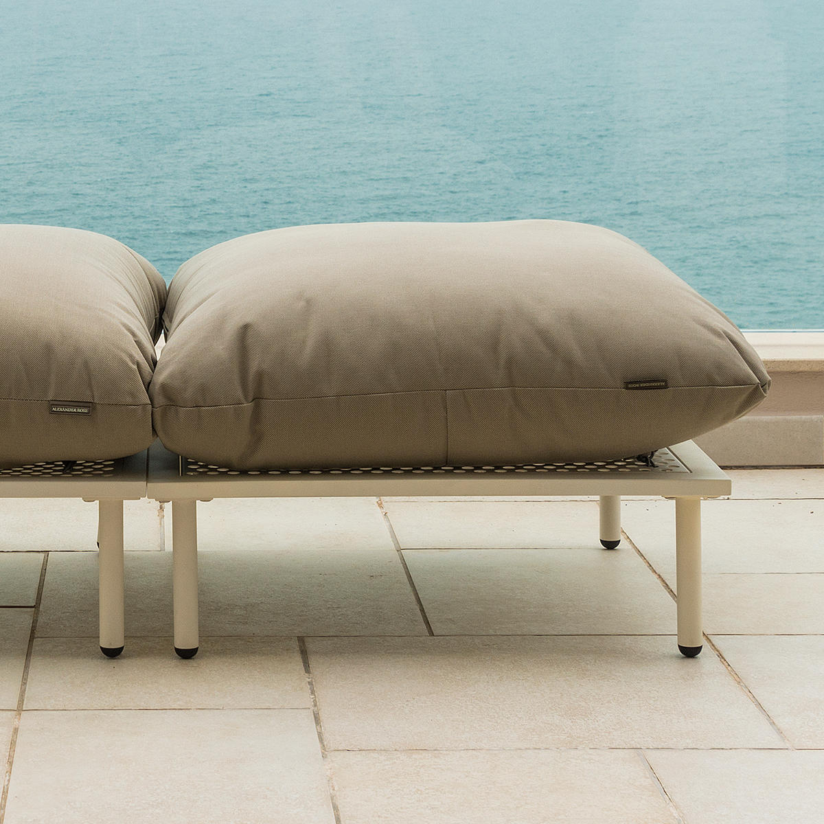 Beach Modular Outdoor Lounge Footstool - Image 3