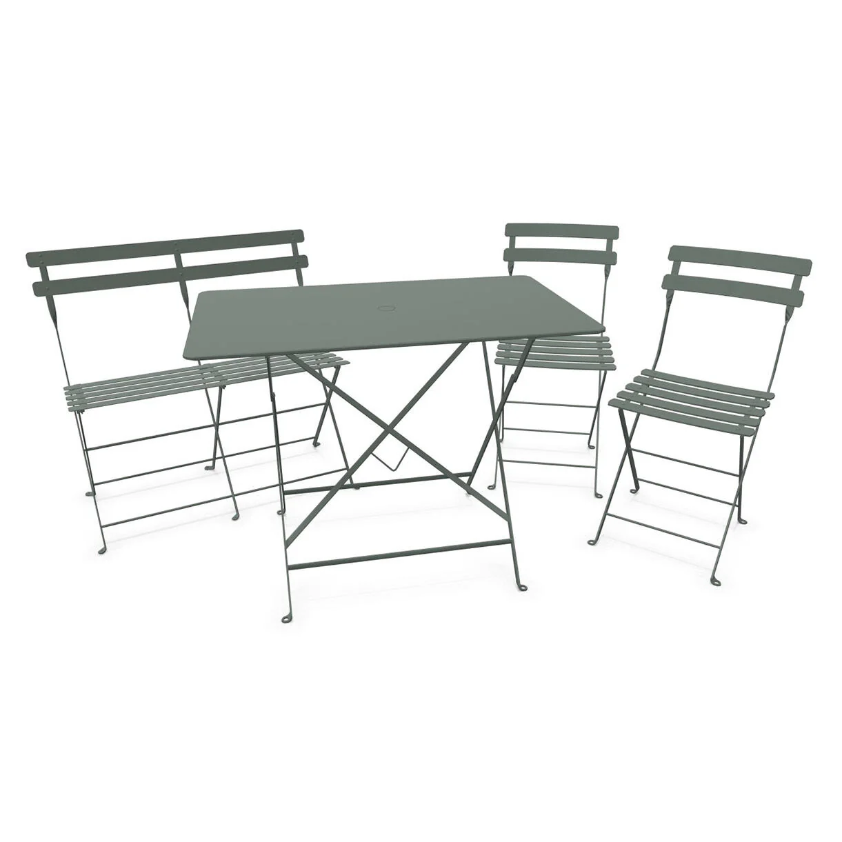 Bistro Dining Table + Bench +2 Chair Set - Image 10