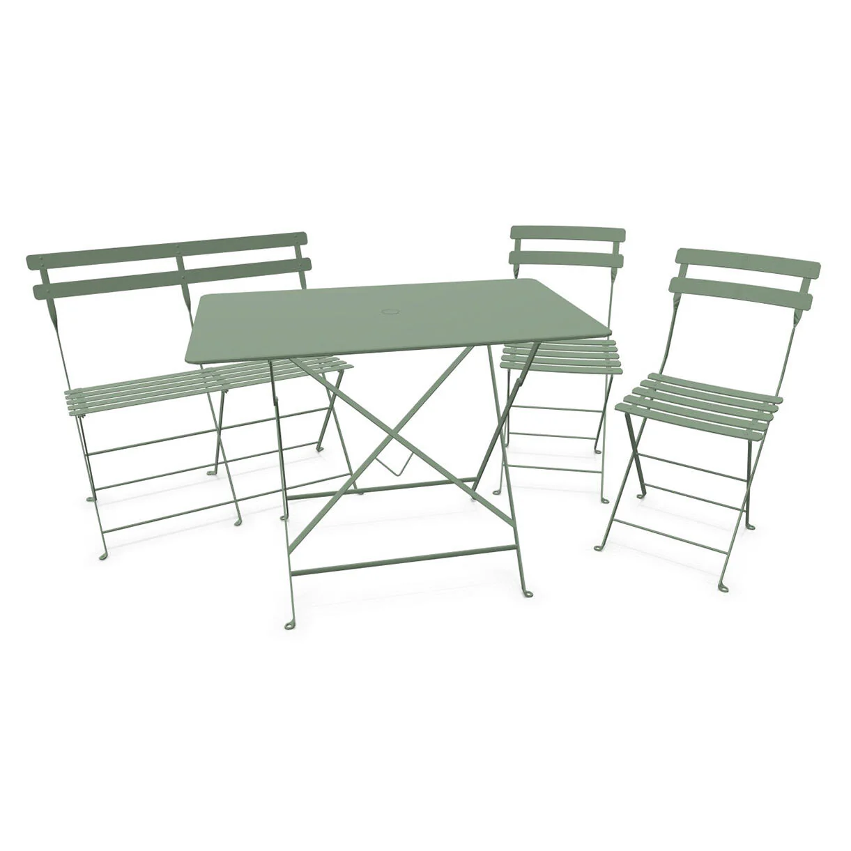 Bistro Dining Table + Bench +2 Chair Set - Image 11