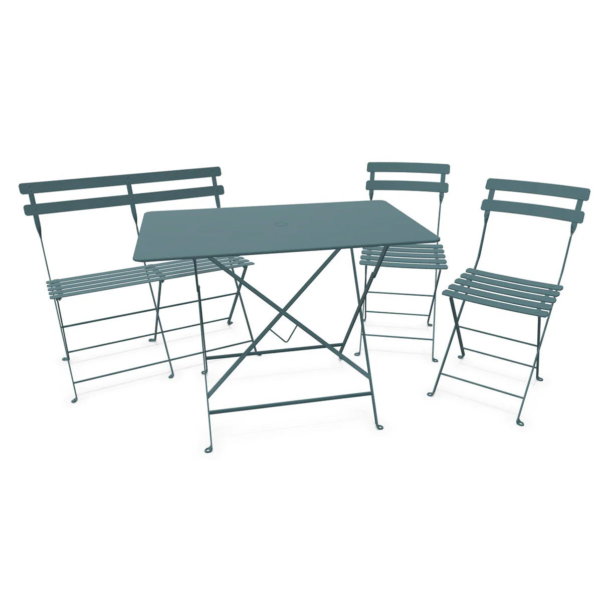 Bistro Dining Table + Bench +2 Chair Set - Image 2