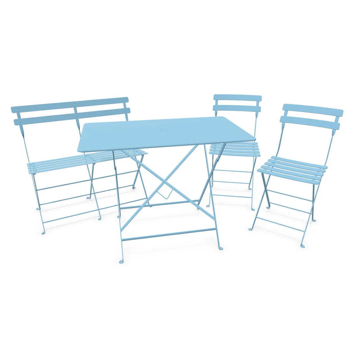 Bistro Dining Table + Bench +2 Chair Set - Image 25
