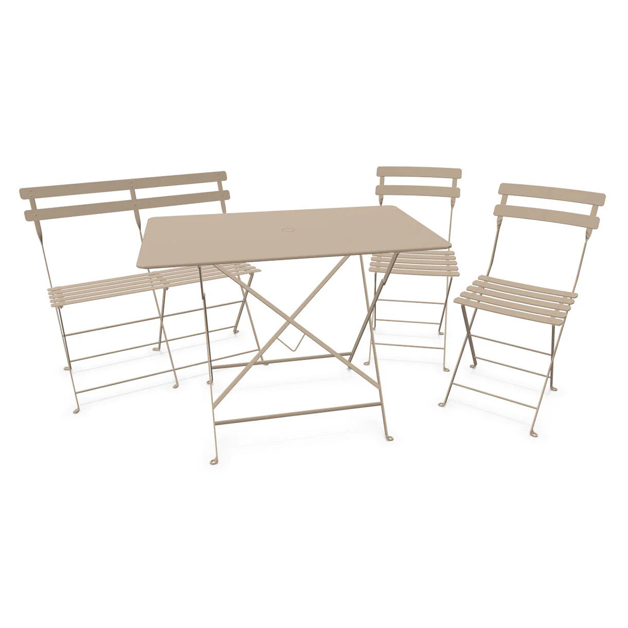 Bistro Dining Table + Bench +2 Chair Set - Image 4