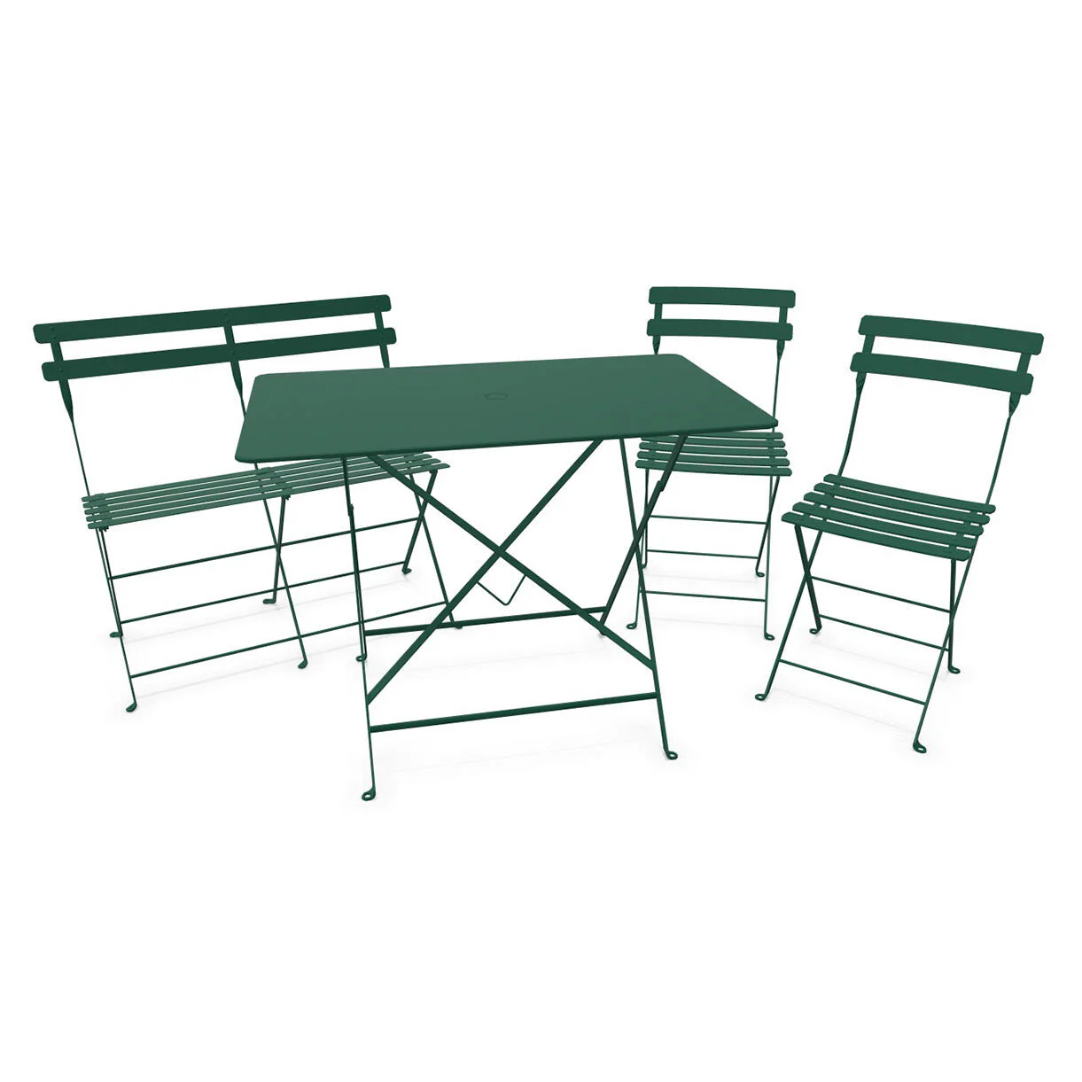 Bistro Dining Table + Bench +2 Chair Set - Image 5