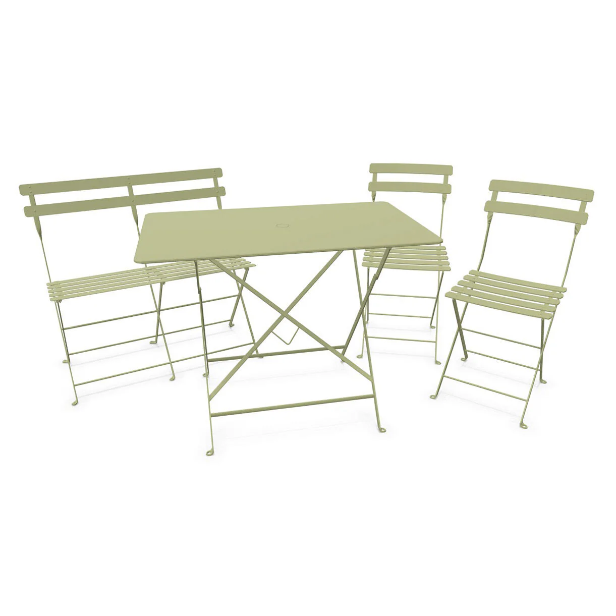 Bistro Dining Table + Bench +2 Chair Set - Image 6