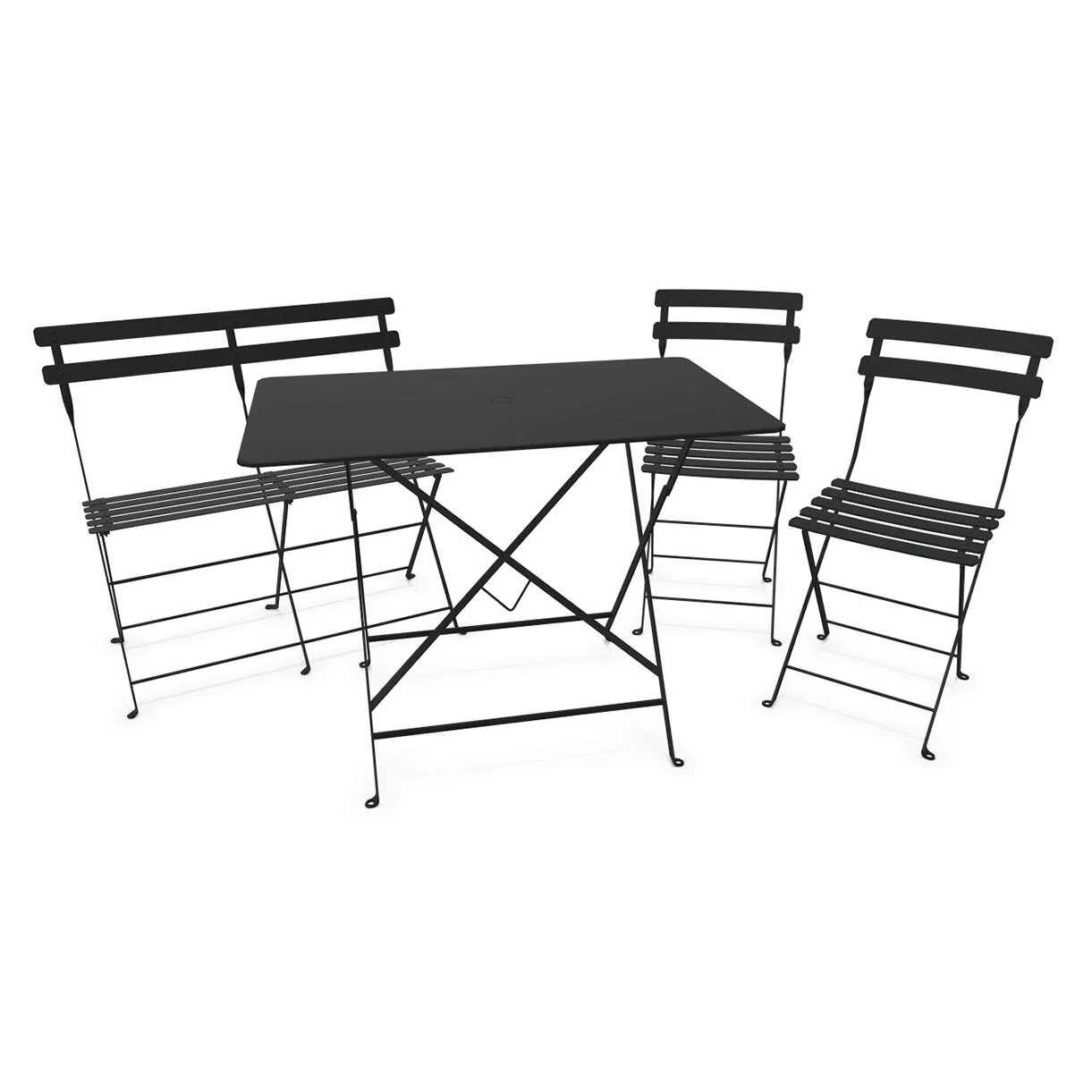 Bistro Dining Table + Bench +2 Chair Set - Image 7