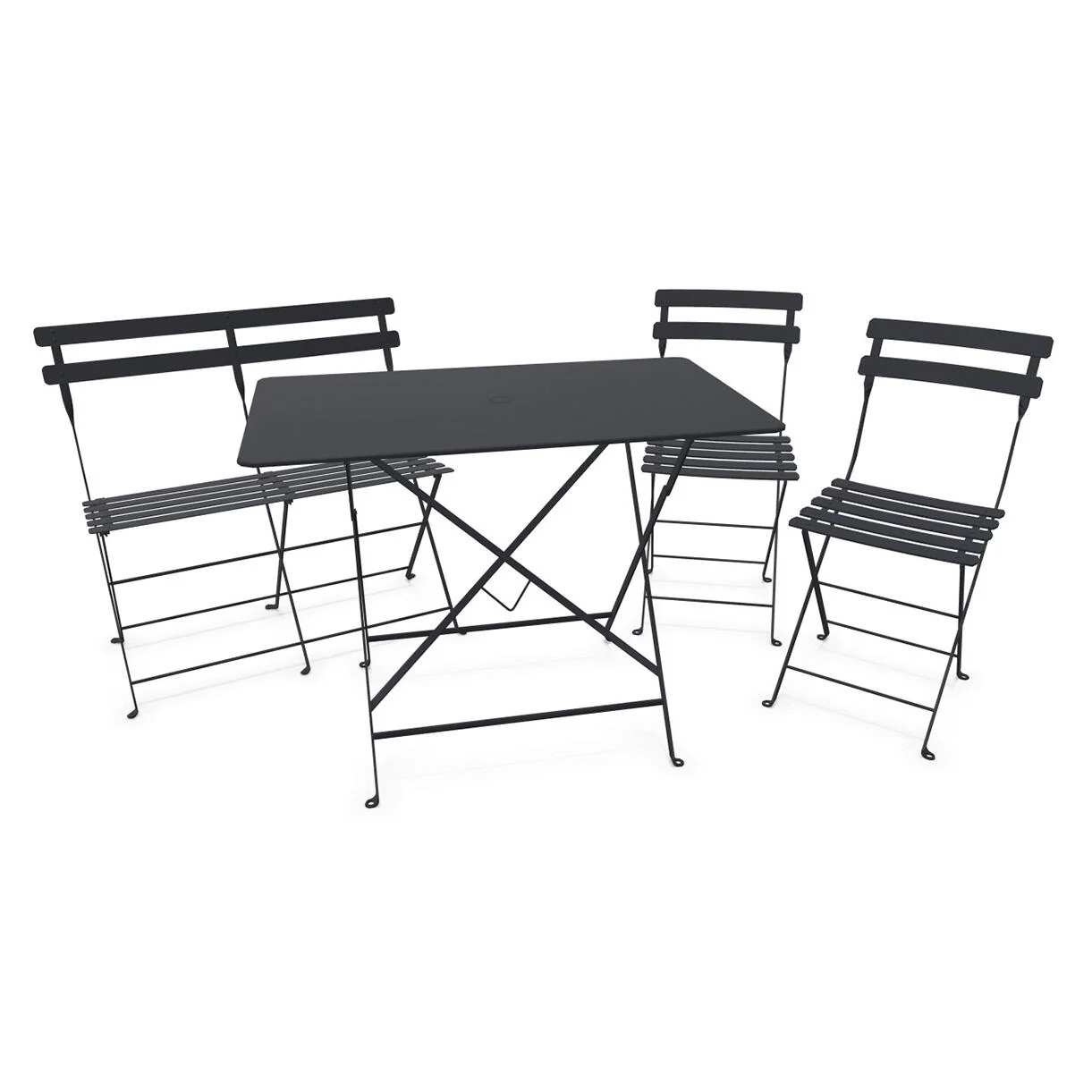 Bistro Dining Table + Bench +2 Chair Set - Image 9