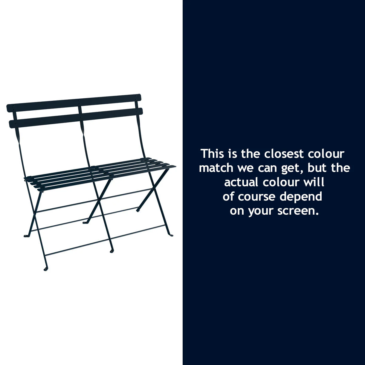Bistro Folding 2 Seater Bench - Image 13