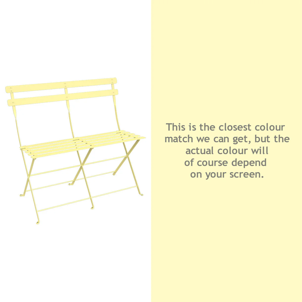 Bistro Folding 2 Seater Bench - Image 14