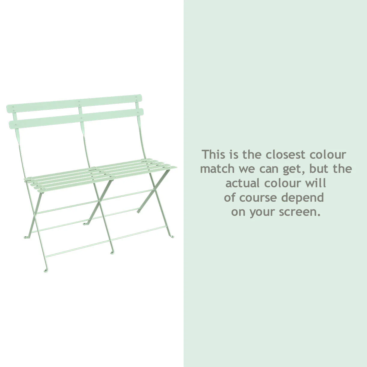 Bistro Folding 2 Seater Bench - Image 15