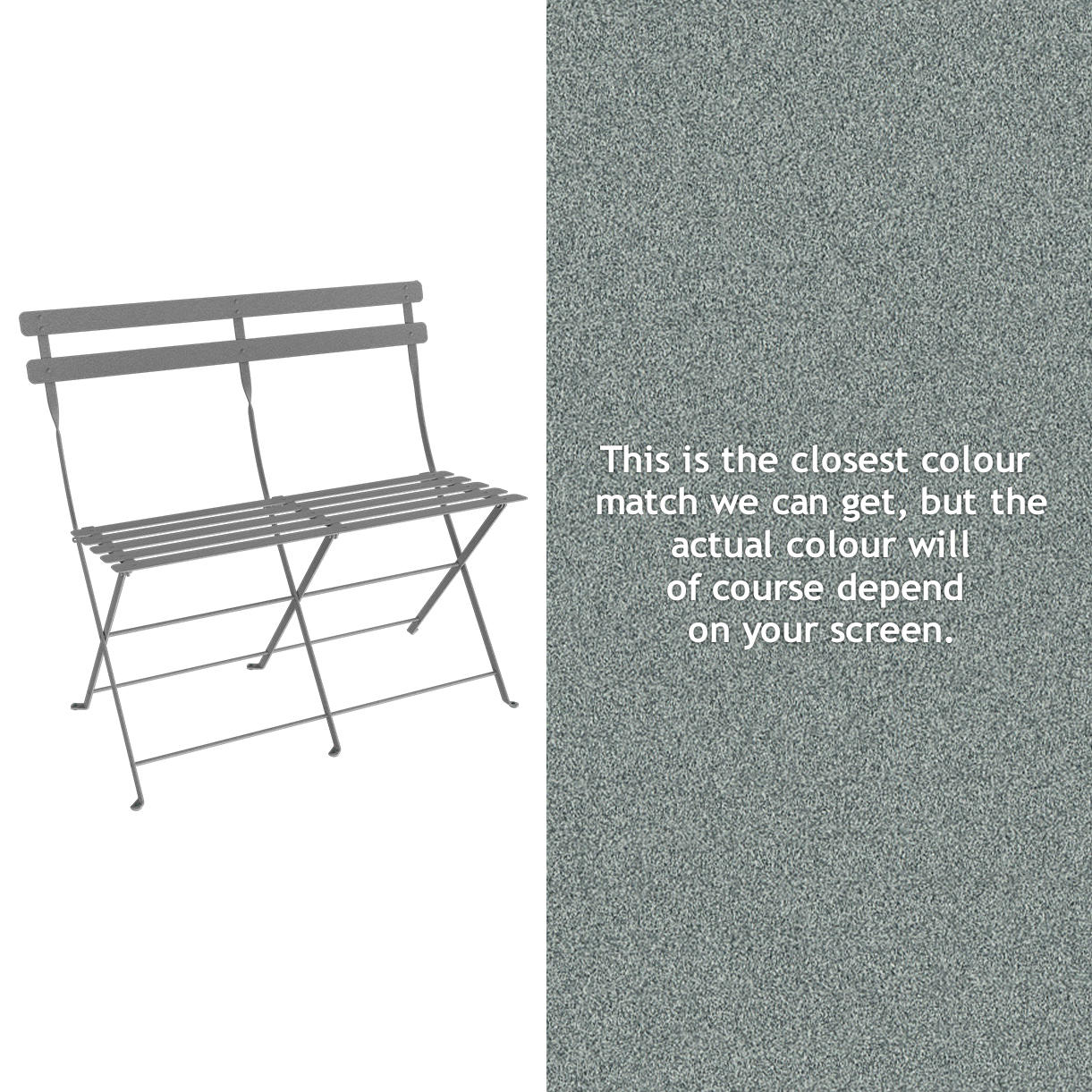 Bistro Folding 2 Seater Bench - Image 16
