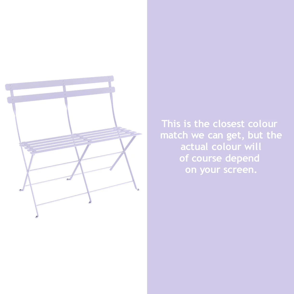 Bistro Folding 2 Seater Bench - Image 17