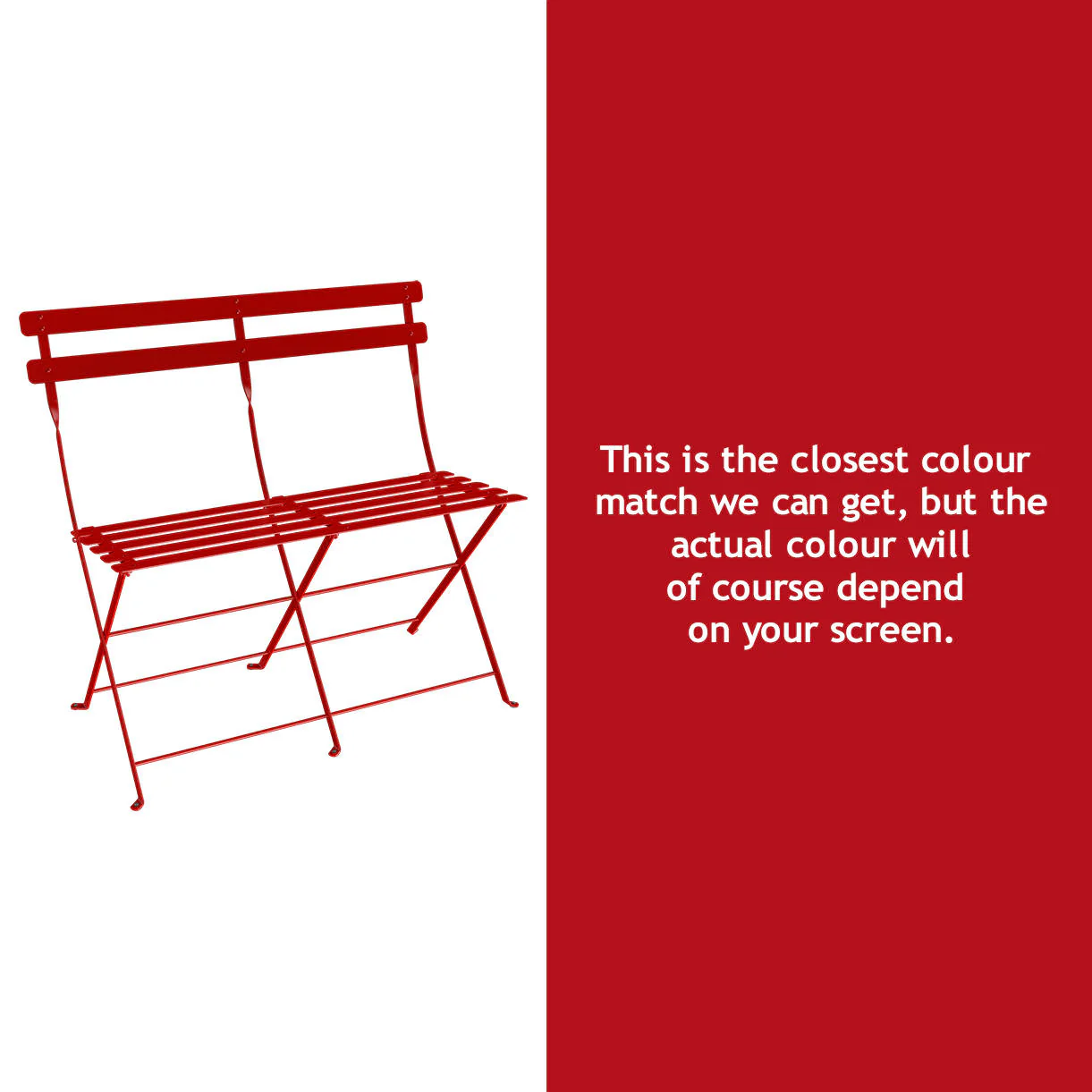 Bistro Folding 2 Seater Bench - Image 20