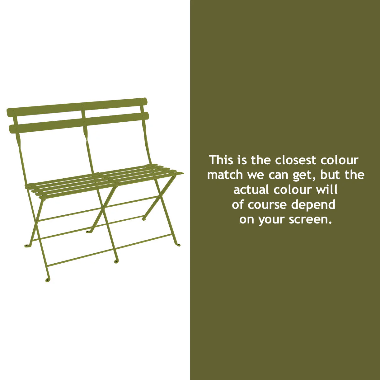 Bistro Folding 2 Seater Bench - Image 22
