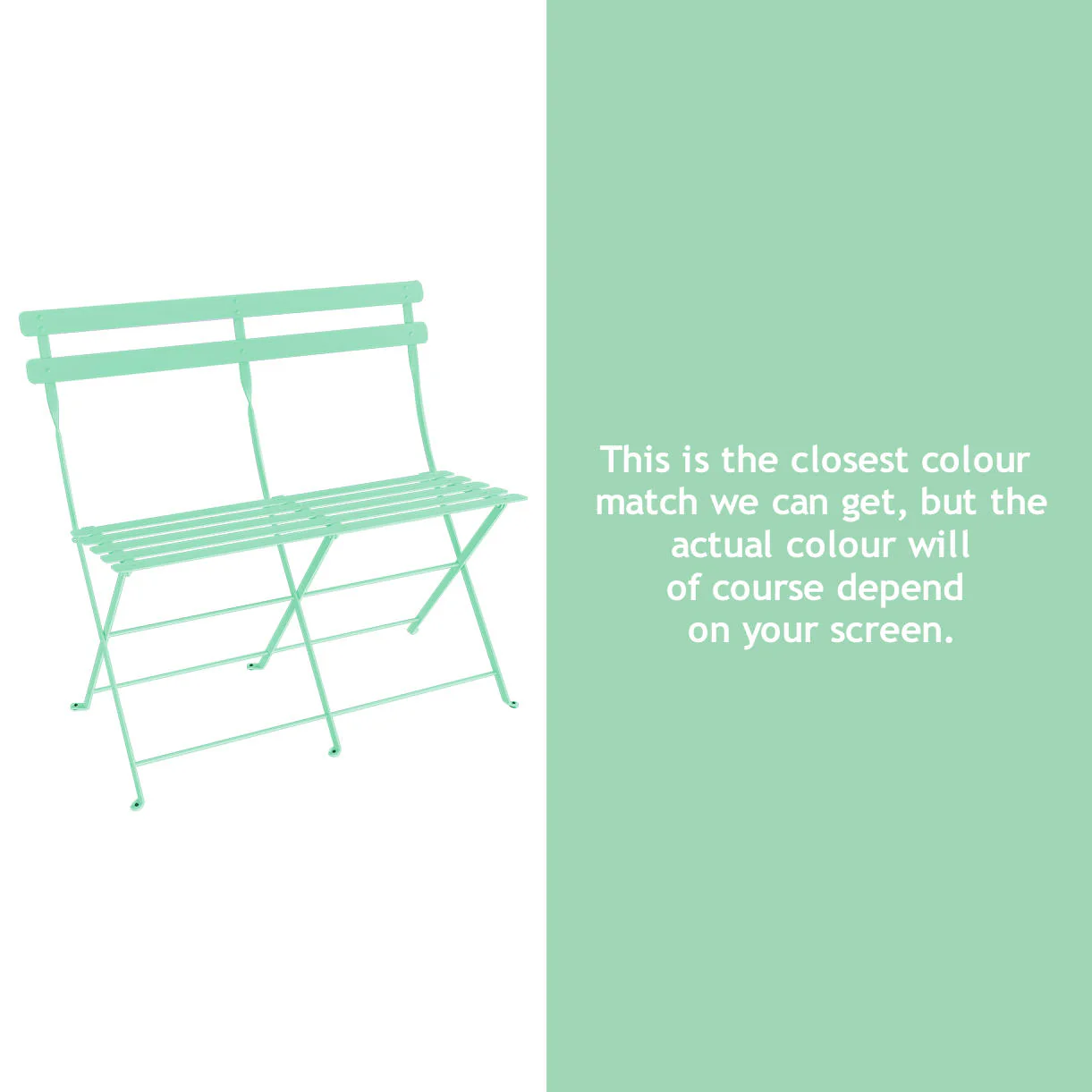 Bistro Folding 2 Seater Bench - Image 28