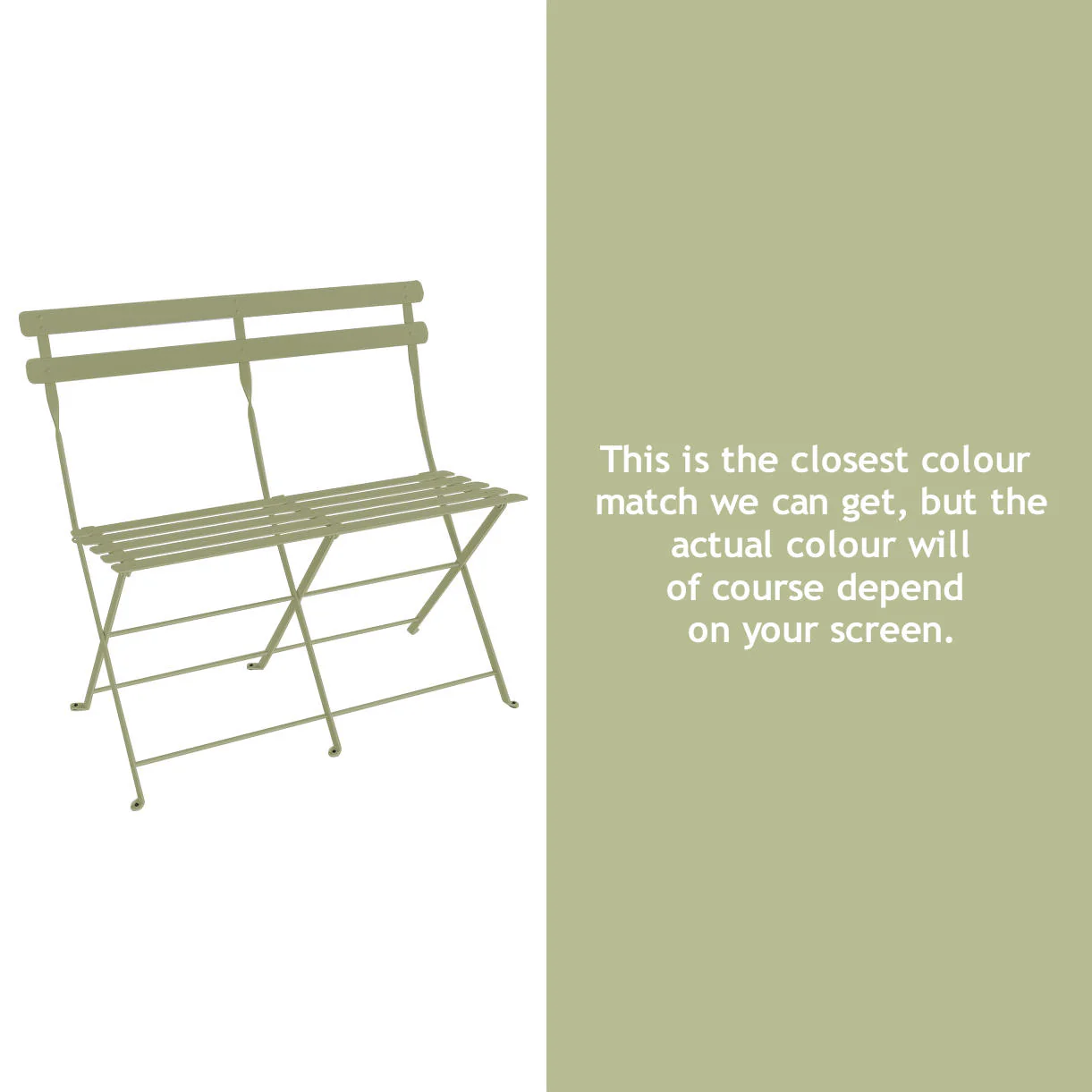 Bistro Folding 2 Seater Bench - Image 30