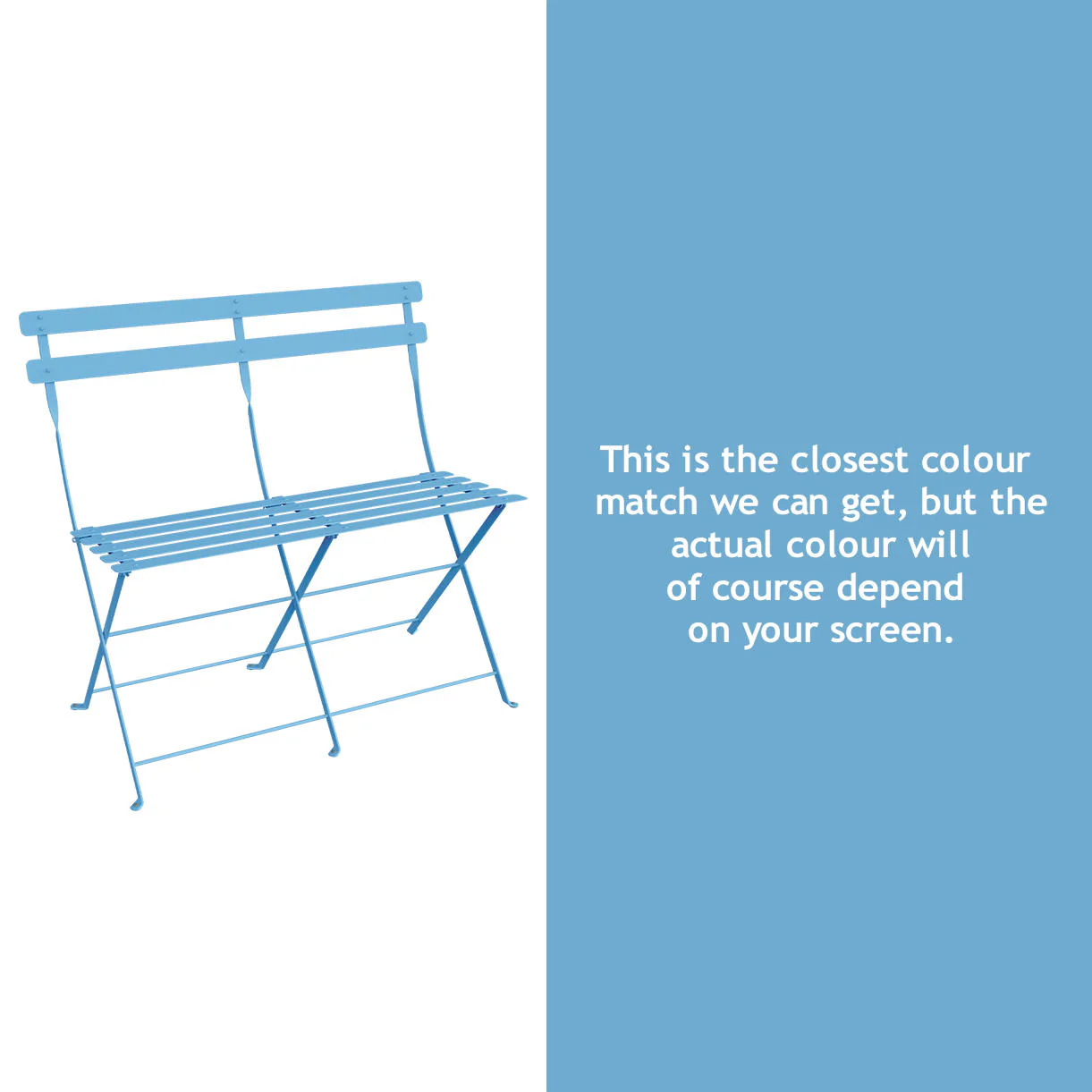 Bistro Folding 2 Seater Bench - Image 32